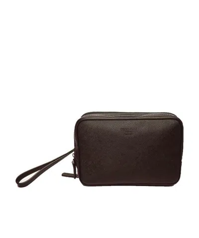 GIORGIO ARMANI LOGO DETAILS CLUTCH