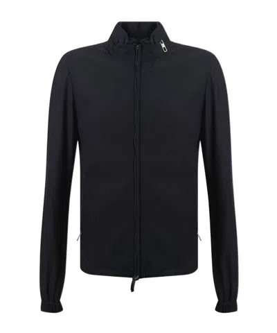 GIORGIO ARMANI LONG-SLEEVED STAND-COLLAR CASUAL JACKET