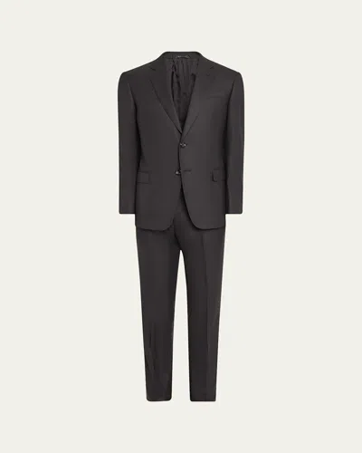 GIORGIO ARMANI MEN'S BASIC WOOL TWO-PIECE SUIT