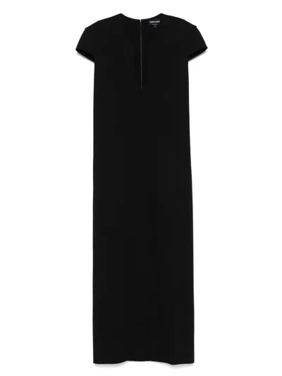 GIORGIO ARMANI MILANO-STITCH MIDI DRESS