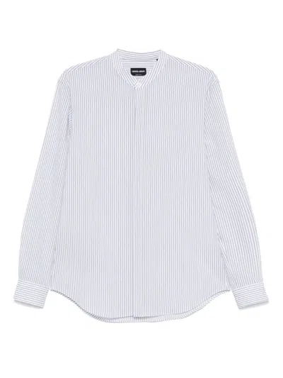 GIORGIO ARMANI STRIPED COTTON SHIRT