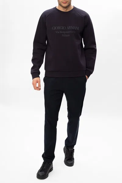 GIORGIO ARMANI GIORGIO ARMANI SWEATSHIRT WITH LOGO
