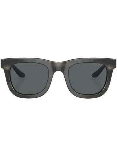 GIORGIO ARMANI TINTED-LENS SQUARE-FRAME SUNGLASSES