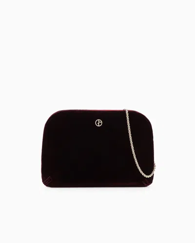 GIORGIO ARMANI VELVET AND SATIN LA PRIMA CLUTCH