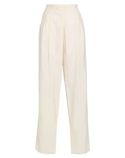 GIORGIO ARMANI GIORGIO ARMANI WOMAN PANTS CREAM SIZE 12 SILK, POLYAMIDE