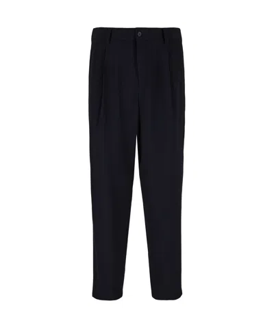 GIORGIO ARMANI GIORGIO ARMANI SINGLE-PLEAT TAPERED LEG TROUSERS