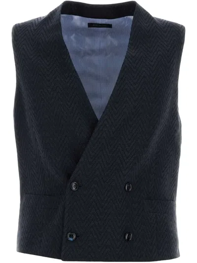 GIORGIO ARMANI ZIGZAG WAISTCOAT