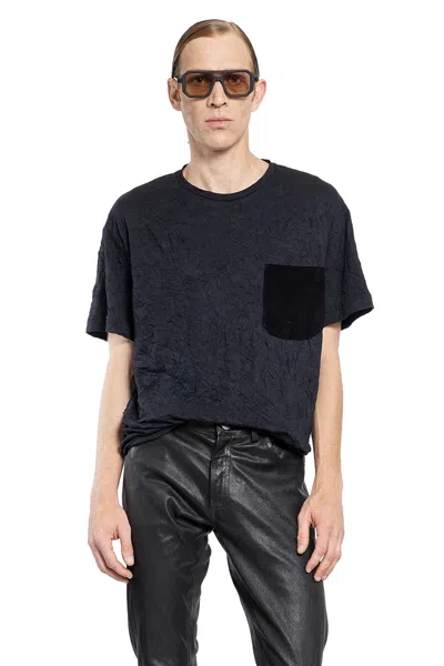 GIORGIO BRATO CRINKLED POCKET T-SHIRT