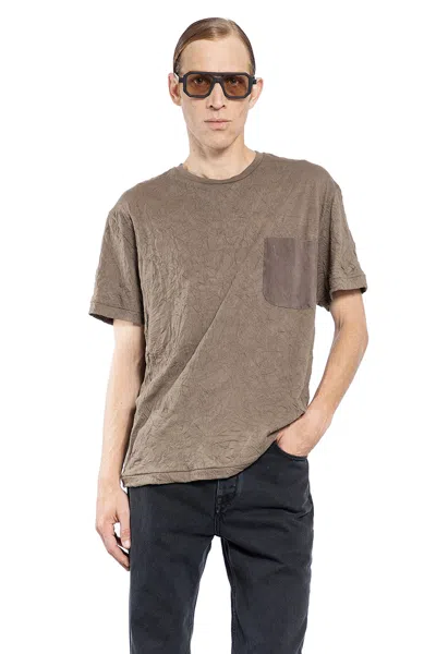 GIORGIO BRATO CRINKLED POCKET T-SHIRT