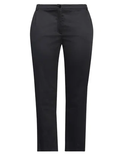 GIORGIO GRATI GIORGIO GRATI WOMAN PANTS MIDNIGHT BLUE SIZE 16 COTTON, ELASTANE