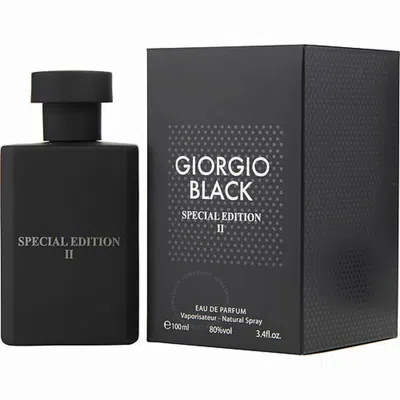 GIORGIO GIORGIO MEN'S BLACK SPECIAL EDITION II INTENSE EDP 3.4 OZ FRAGRANCES 3700583503352