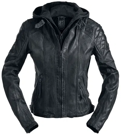 GIPSY GIPSY CHASEY FRAUEN LEDERJACKE SCHWARZ FRAUEN CASUAL WEAR, ROCKWEAR