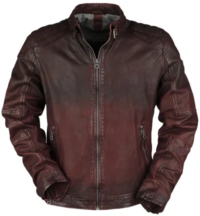 GIPSY GIPSY VINCENTE LAMOC MÄNNER LEDERJACKE ROT MÄNNER BASICS, BIKER