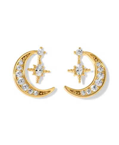 GIRLS CREW CRYSTAL STARGAZER MOON EARRINGS