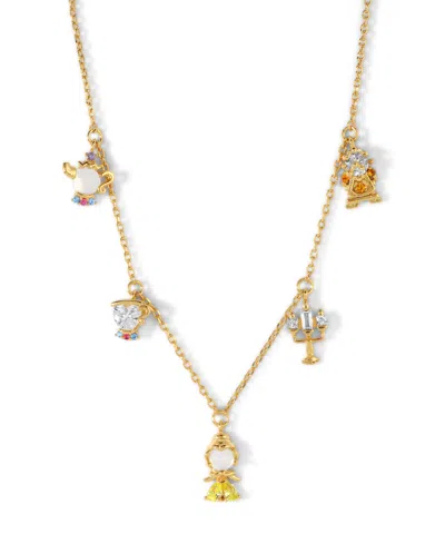 GIRLS CREW DISNEY MULTI-COLOR BEAUTY THE BEAST CHARM NECKLACE