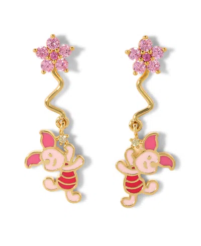 GIRLS CREW DISNEY WINNIE THE POOH MULTI-COLOR PIGLET DANGLE EARRINGS
