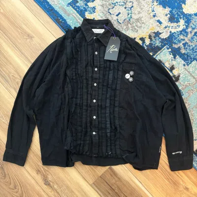 GIRLS DONT CRY X NEEDLES GIRLS DON'T CRY REBUILD SHADOW FLANNEL SHIRT