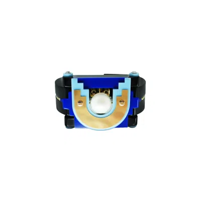 GISSA BICALHO WOMEN'S HANDMADE ACRYLIC BRACELET MAYA BLACK & BABY BLUE