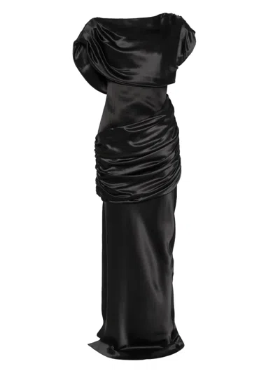 GIUSEPPE DI MORABITO SILK MAXI DRESS SET (SET OF TWO)