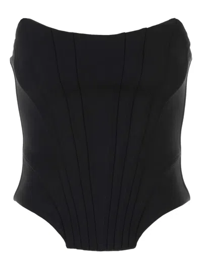 GIUSEPPE DI MORABITO STRAPLESS CORSET TOP