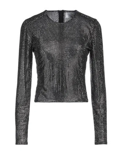 GIUSEPPE DI MORABITO GIUSEPPE DI MORABITO WOMAN TOP BLACK SIZE 4 POLYAMIDE, ELASTANE, GLASS