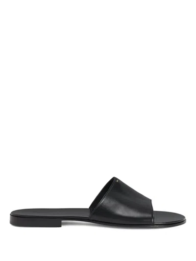 GIUSEPPE ZANOTTI ADRIEN LEATHER SANDALS