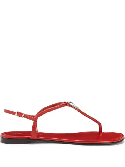 GIUSEPPE ZANOTTI ANYELLE LEATHER SANDALS