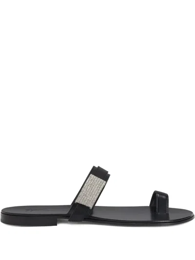 GIUSEPPE ZANOTTI FLAVIEN LEATHER SANDALS
