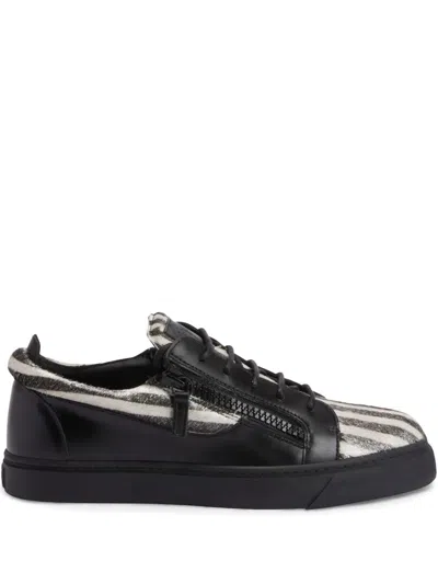 GIUSEPPE ZANOTTI FRANKIE DOUBLE-ZIP LOW-TOP SNEAKERS
