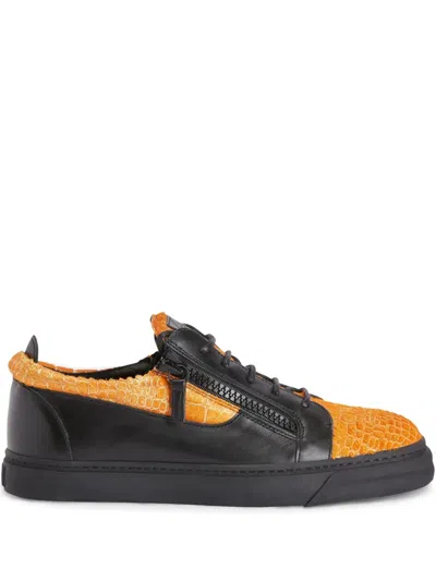 GIUSEPPE ZANOTTI FRANKIE DOUBLE-ZIP LOW-TOP SNEAKERS