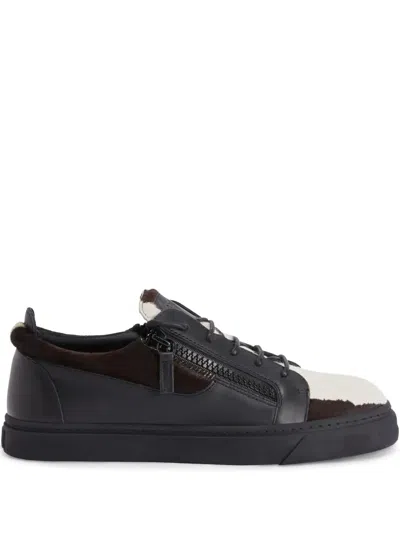 GIUSEPPE ZANOTTI FRANKIE DOUBLE-ZIP LOW-TOP SNEAKERS
