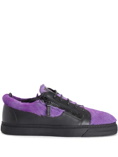 GIUSEPPE ZANOTTI FRANKIE DOUBLE-ZIP LOW-TOP SNEAKERS