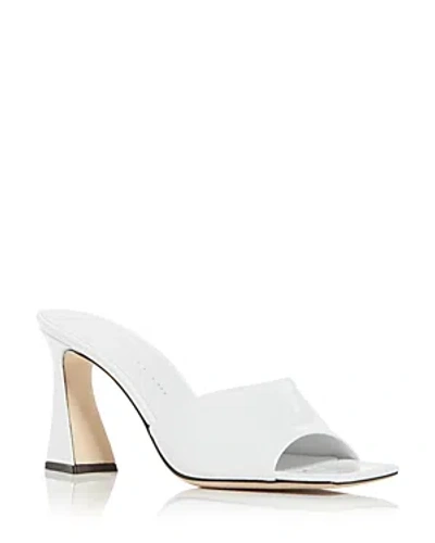 GIUSEPPE ZANOTTI GUISEPPE ZANOTTI WOMEN'S SQUARE TOE HIGH HEEL SLIDE SANDALS