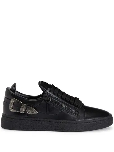 GIUSEPPE ZANOTTI GZ94 DELUXE DOUBLE-ZIP LOW-TOP SNEAKERS
