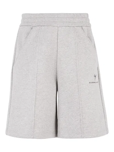 GIUSEPPE ZANOTTI LR-43 COTTON TRACK SHORTS