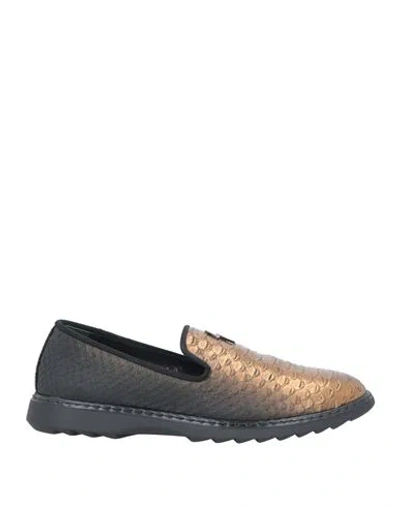 GIUSEPPE ZANOTTI GIUSEPPE ZANOTTI MAN LOAFERS BRONZE SIZE 8 SOFT LEATHER
