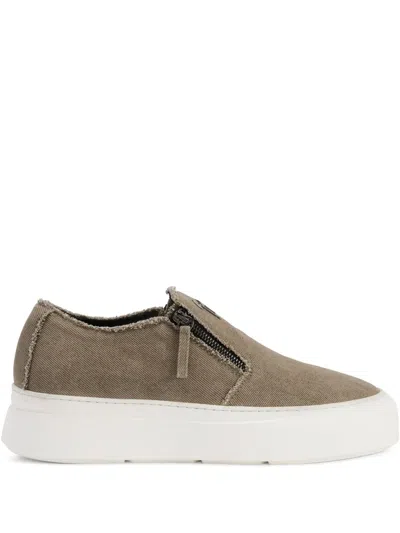 GIUSEPPE ZANOTTI GZ MIKE ZIP LOW-TOP SNEAKERS