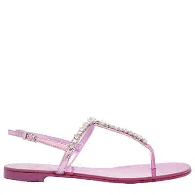 GIUSEPPE ZANOTTI GIUSEPPE ZANOTTI MINNAH OPEN TOE EMBELLISHED SANDALS
