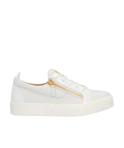 GIUSEPPE ZANOTTI GIUSEPPE ZANOTTI ZIP-DETAILED LACE-UP SNEAKERS