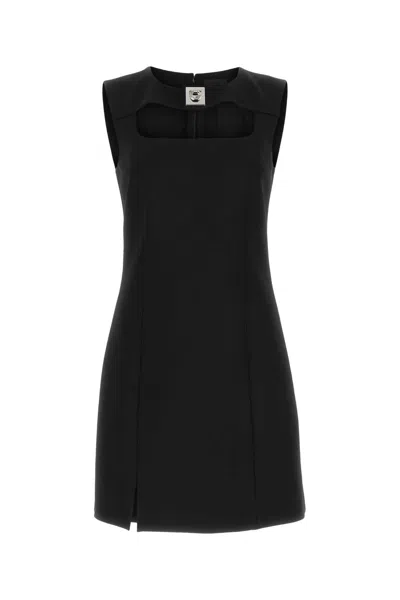 GIVENCHY GIVENCHY BLACK STRETCH VISCOSE BLEND MINI DRESS