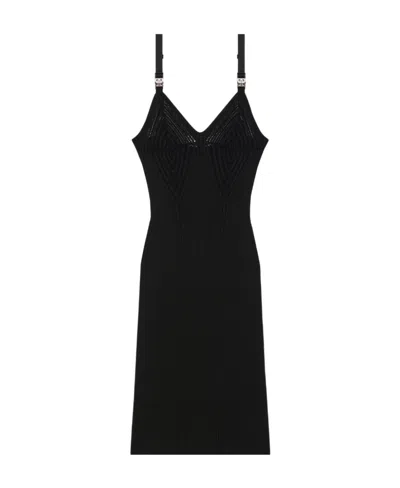 GIVENCHY GIVENCHY 4G BUCKLE STRAPS KNITTED MINI DRESS