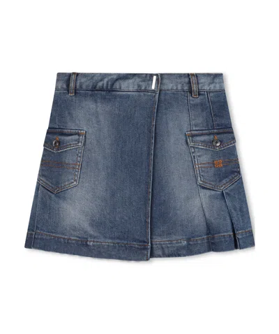 GIVENCHY 4G DENIM SKIRT