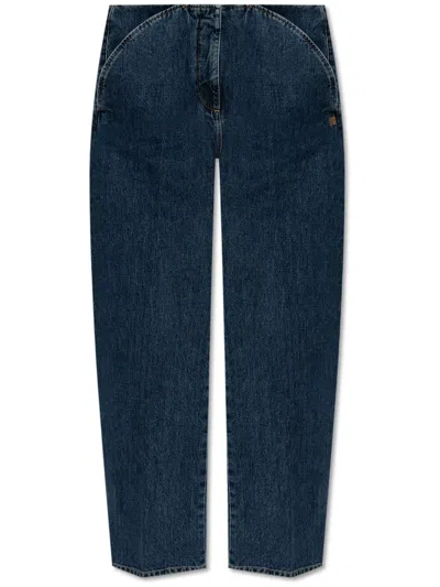 GIVENCHY 4G-EMBROIDERED STRAIGHT-LEG JEANS