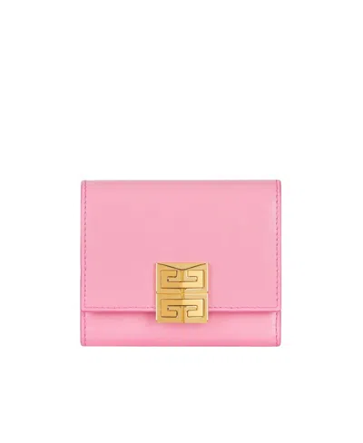 GIVENCHY 4G TRIFOLD WALLET IN CALFSKIN LEATHER