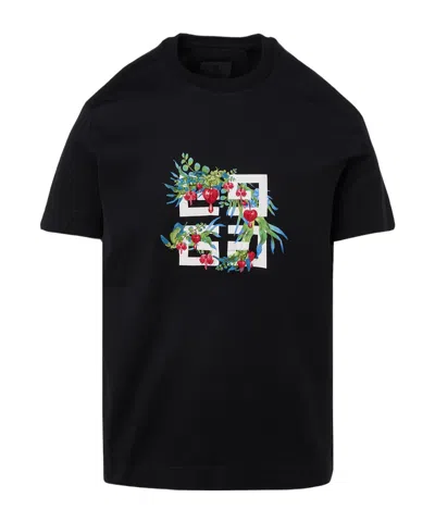 GIVENCHY GIVENCHY LOGO PRINTED CREWNECK T-SHIRT