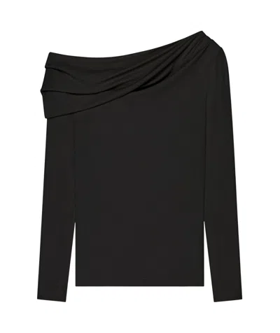 GIVENCHY GIVENCHY ASYMMETRIC DRAPED TOP