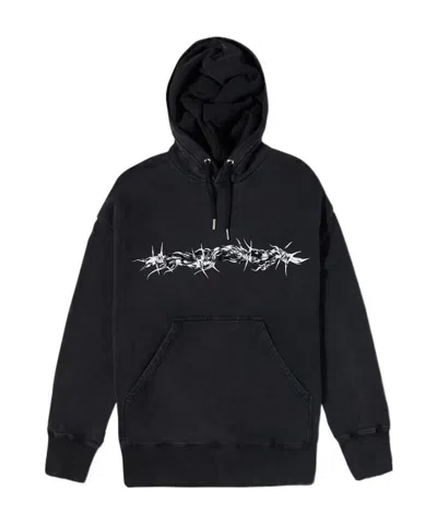 GIVENCHY BARBED WIRE PRINTED HOODIE