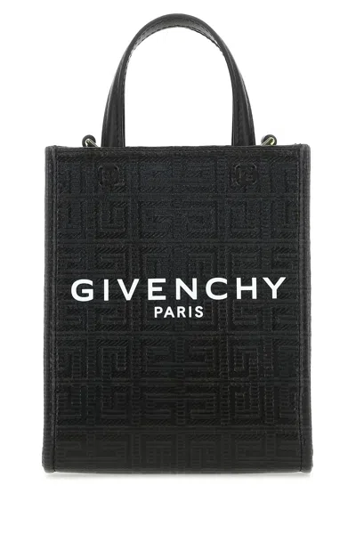 GIVENCHY BLACK CANVAS MINI G-TOTE HANDBAG