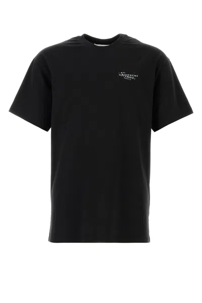 GIVENCHY T-SHIRT IN COTONE NERO  UOMO