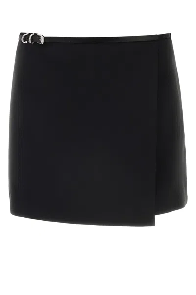 GIVENCHY BLACK DUCHESSE MINI SKIRT